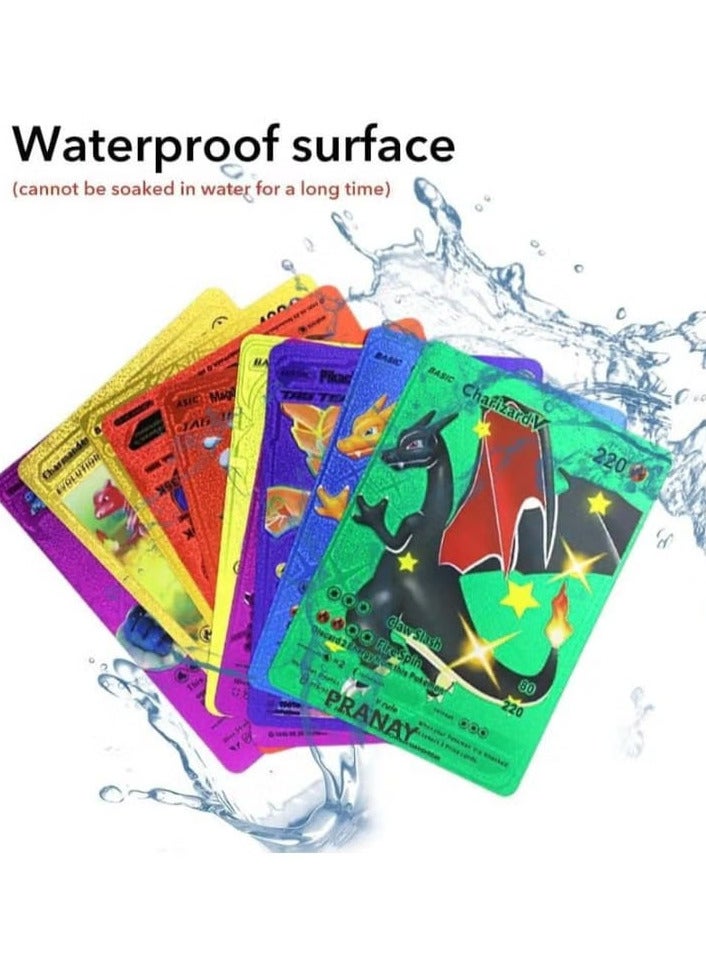 مجموعة بطاقات بوكيمون من فور إيفر كيدز بوك-إيمون، 55 قطعة، مجموعة بطاقات متنوعة من سلسلة بطاقات V، بطاقات Vmax GX الذهبية النادرة وبطاقات الألغاز النادرة الشائعة (قوس قزح) - Image 3